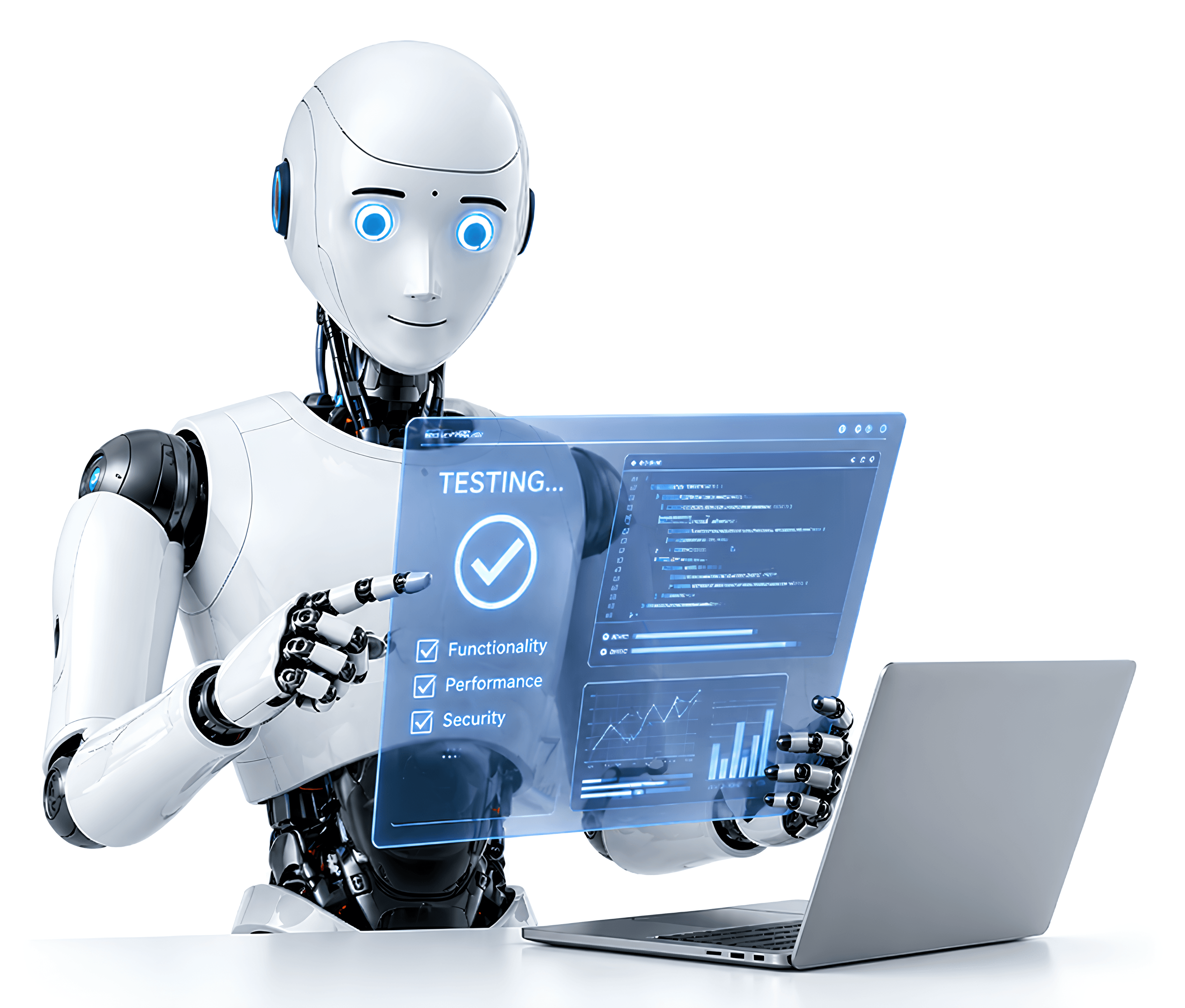 Робот тестирует сценарии